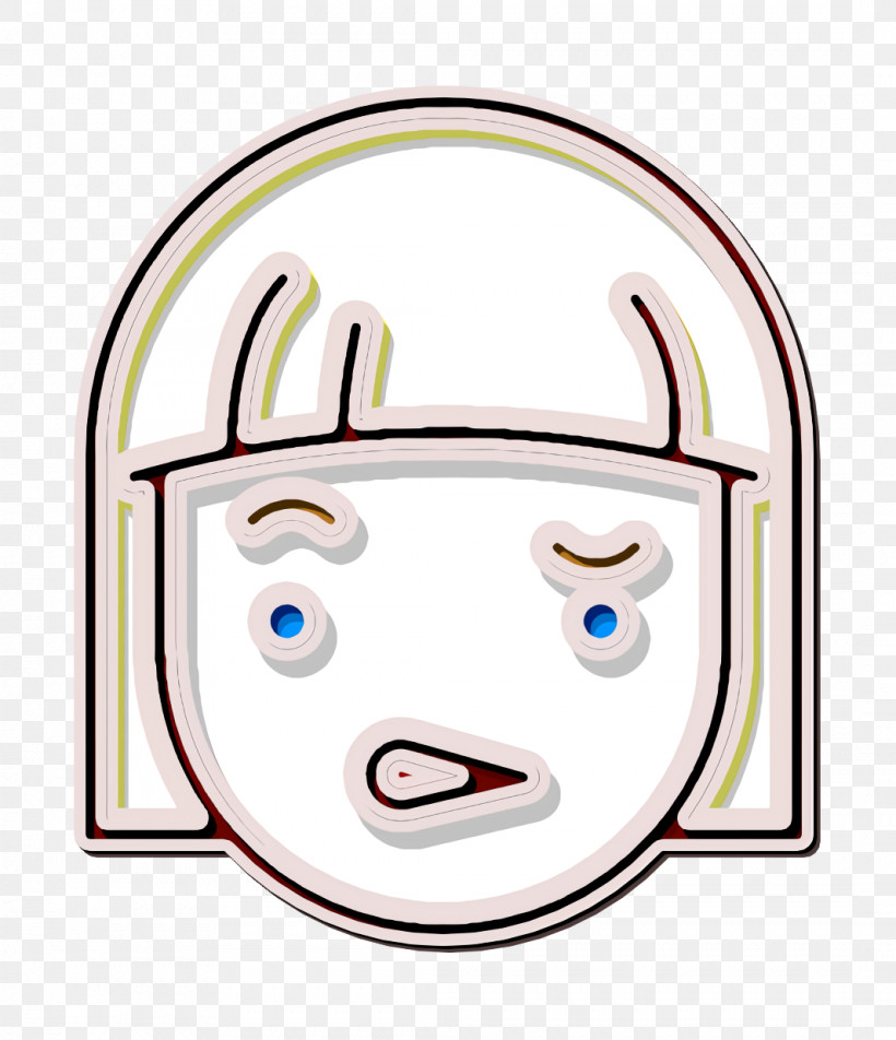 Girl Icon Linear Color Emoticons Icon Incomprehension Icon, PNG, 1066x1238px, Girl Icon, Cartoon, Character, Character Created By, Face Download Free
