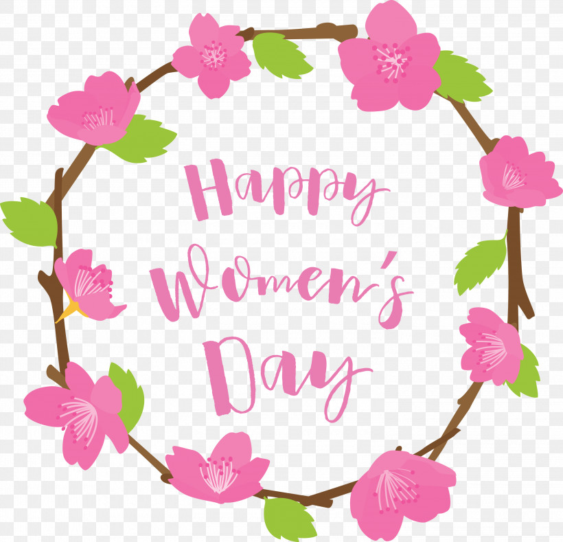 Happy Womens Day Womens Day, PNG, 3000x2888px, Happy Womens Day, Biology, Branching, Cut Flowers, Floral Design Download Free