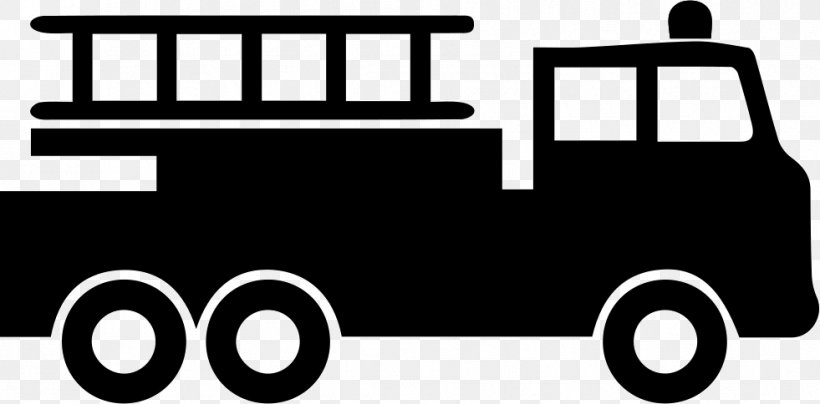 Car Fire Engine Wall Decal Sticker, PNG, 981x484px, Car, Black, Black And White, Brand, Child Download Free