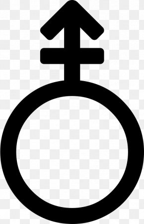 Gender Symbol Transgender Hermaphrodite Intersex PNG X Px Symbol Bigender Black And