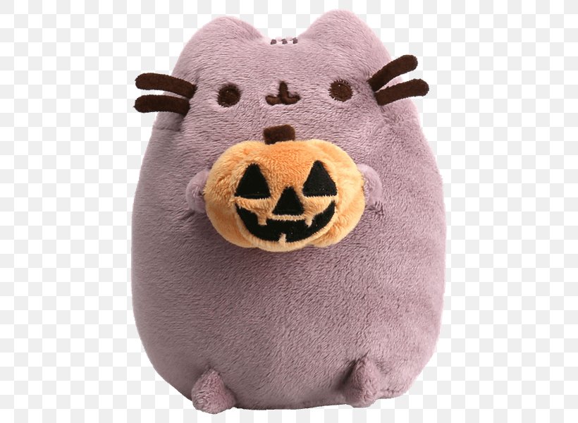 Pusheen Stuffed Animals & Cuddly Toys Jack-o'-lantern Plush Cat, PNG, 600x600px, Pusheen, Cat, Doll, Gund, Halloween Download Free