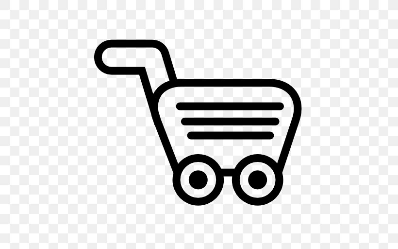 Shopping Cart Supermarket Clip Art, PNG, 512x512px, Shopping Cart, Area, Black And White, Cart, Online Shopping Download Free