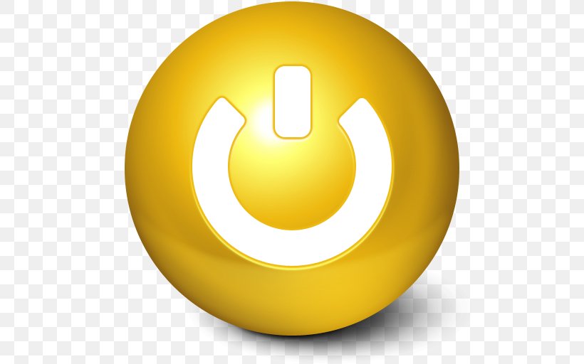 Symbol Yellow Sphere, PNG, 512x512px, Button, Game, Like Button, Shutdown, Smiley Download Free