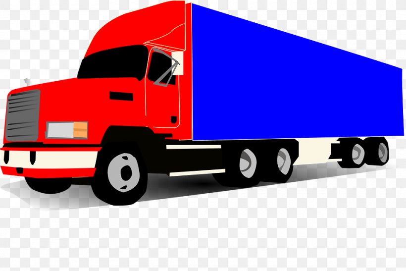 Cartoon Semi-trailer Truck Clip Art, PNG, 960x641px, Car, Automotive Design, Brand, Cargo, Cartoon Download Free