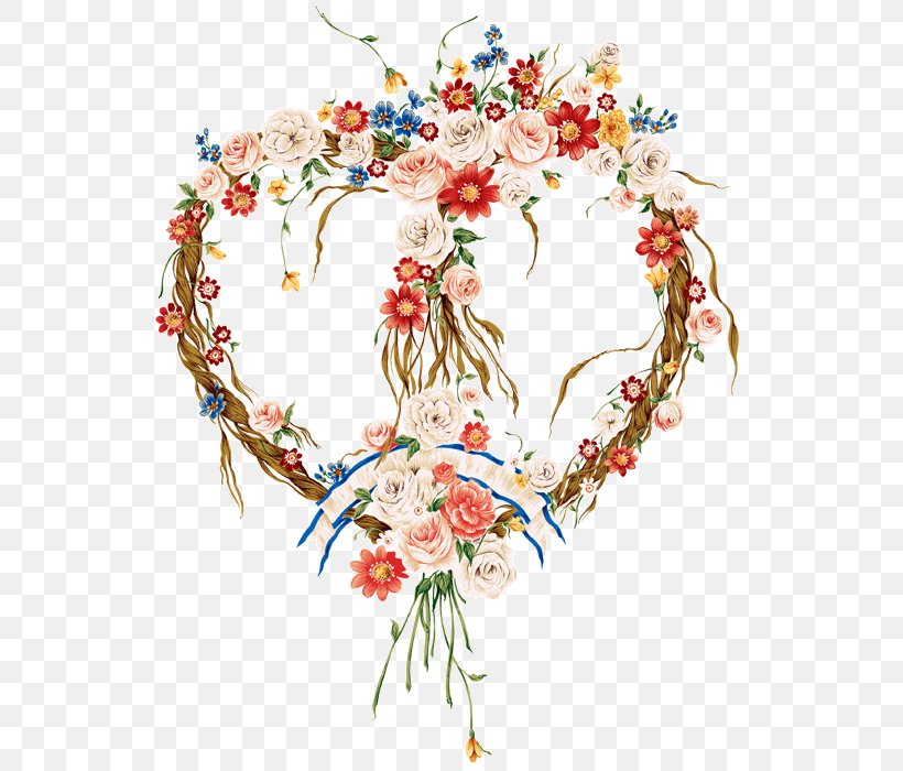 Floral Design Valentine's Day Flower Clip Art Heart, PNG, 550x700px, Floral Design, Art, Branch, Coloring Book, Cut Flowers Download Free