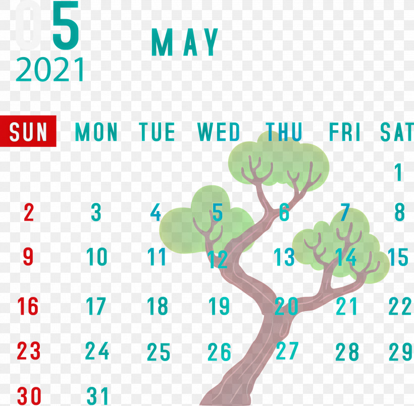 May 2021 Calendar May Calendar 2021 Calendar, PNG, 3000x2945px, 2021 Calendar, May Calendar, Behavior, Diagram, Human Download Free