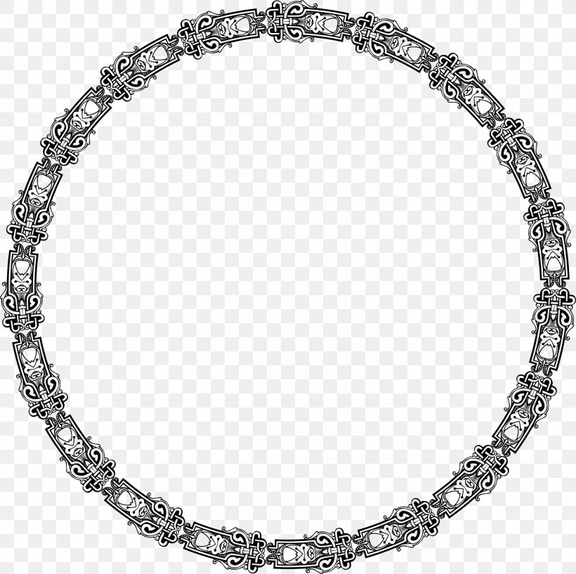 Necklace Jewellery Bracelet Picture Frames Filigree, PNG, 2300x2294px, Necklace, Bead, Bijou, Black And White, Body Jewelry Download Free