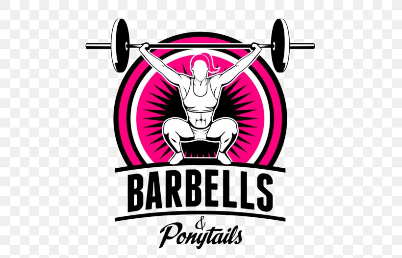 Barbells & Ponytails Exercise Physical Fitness Fitness Centre, PNG, 500x526px, Barbell, Area, Art, Brand, Crossfit Download Free