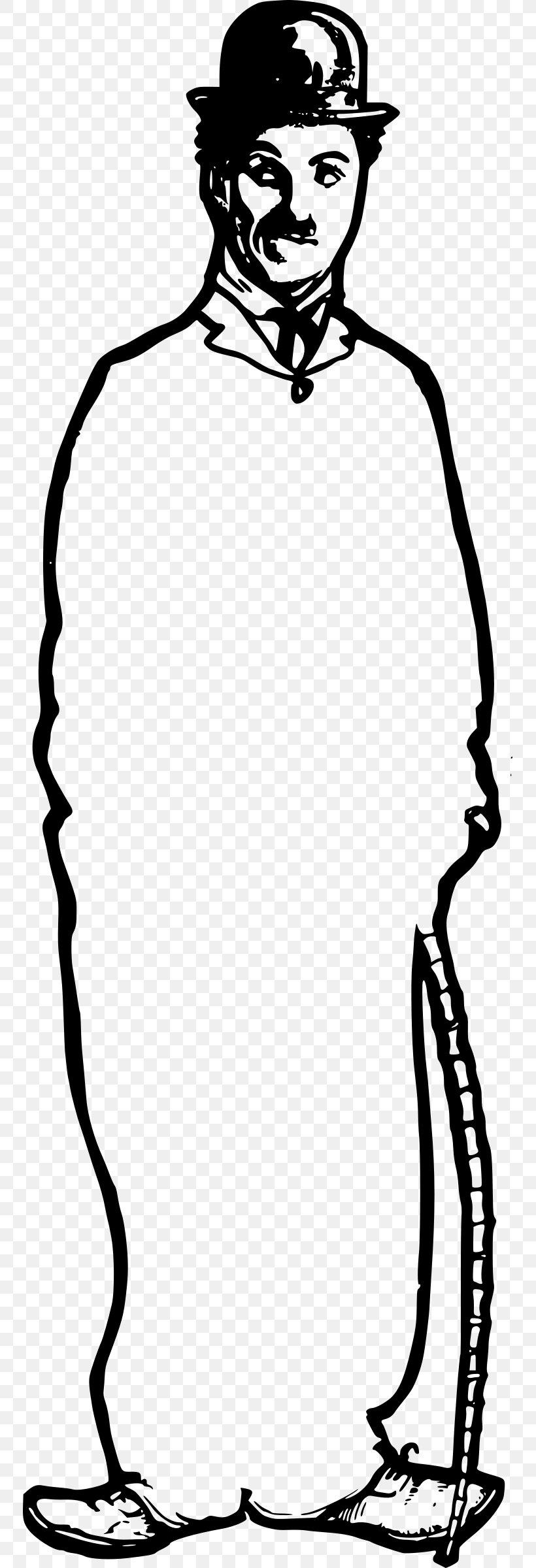 Charlie Chaplin The Kid Tramp Drawing Clip Art, PNG, 749x2400px, Charlie Chaplin, Art, Artwork, Black, Black And White Download Free
