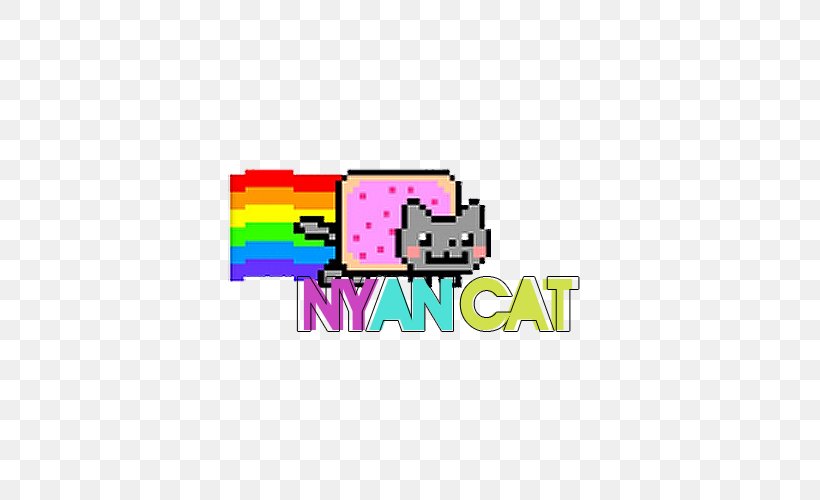 Nyan Cat Kitten, PNG, 500x500px, Cat, Area, Brand, Cats And The Internet, Editing Download Free