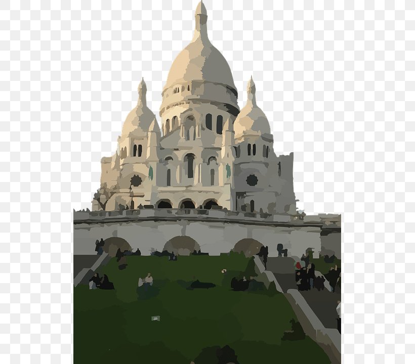 Sacré-Cœur, Paris Basilica Montmartre Landmark Church, PNG, 529x720px, Basilica, Building, Byzantine Architecture, Church, Classical Architecture Download Free