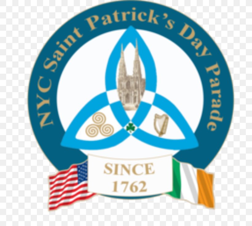 St. Patrick's Cathedral Saint Patrick's Day NYC St. Patrick’s Day Parade 17 March, PNG, 740x736px, 17 March, Parade, Badge, Brand, Emblem Download Free