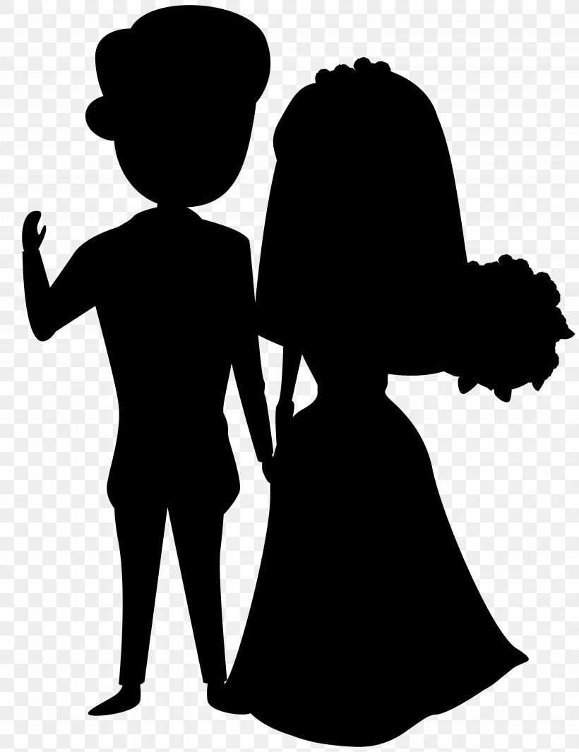 Wedding Silhouette Bridegroom Couple Clip Art, PNG, 6159x8000px, Wedding, Black, Black And White, Bride, Bridegroom Download Free
