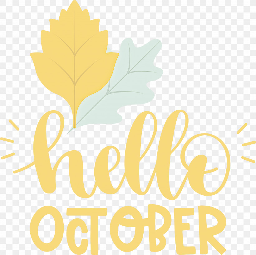 Hello October October, PNG, 3000x2988px, Hello October, Fruit, Leaf, Line, Logo Download Free
