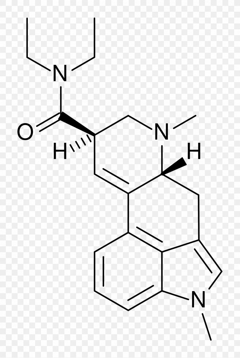N1-Methyl-lysergic Acid Diethylamide Chemical Synthesis Chemical Compound, PNG, 1200x1788px, Lysergic Acid, Acid, Area, Black And White, Chemical Compound Download Free