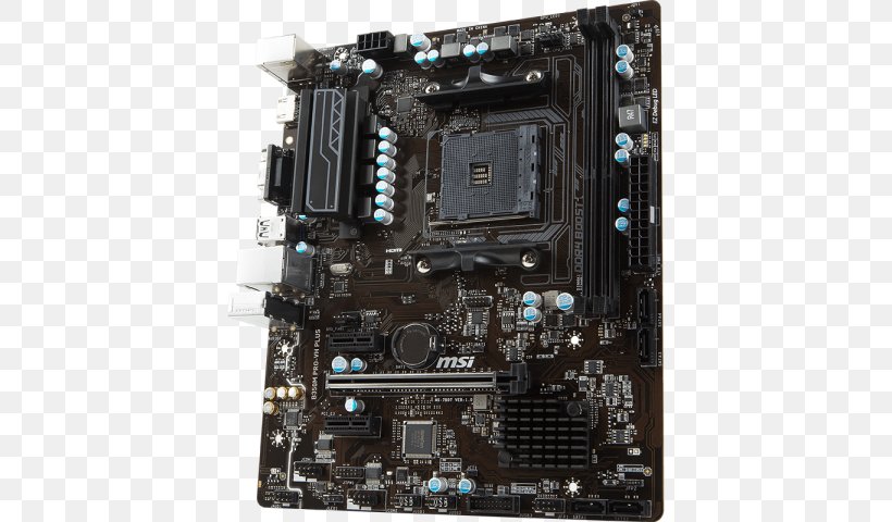Socket AM4 MSI A320M PRO-VH PLUS MicroATX DDR4 SDRAM Motherboard, PNG, 600x480px, Socket Am4, Atx, Central Processing Unit, Chipset, Computer Download Free