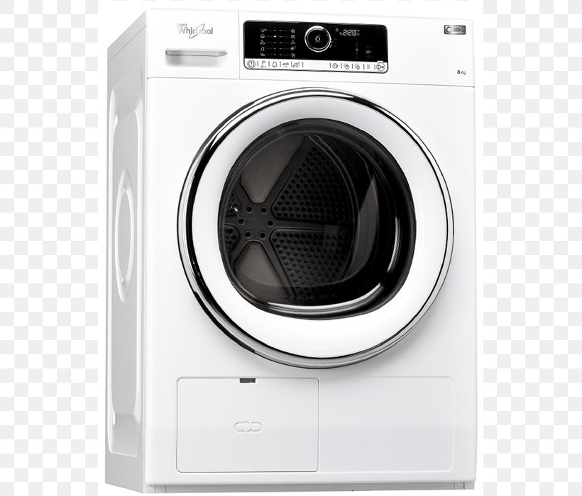 Clothes Dryer Washing Machines Whirlpool Corporation Home Appliance Combo Washer Dryer, PNG, 700x700px, Clothes Dryer, Black And White, Combo Washer Dryer, Every Day Care, Home Appliance Download Free