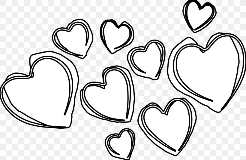 Heart Black And White Clip Art, PNG, 1331x864px, Watercolor, Cartoon, Flower, Frame, Heart Download Free