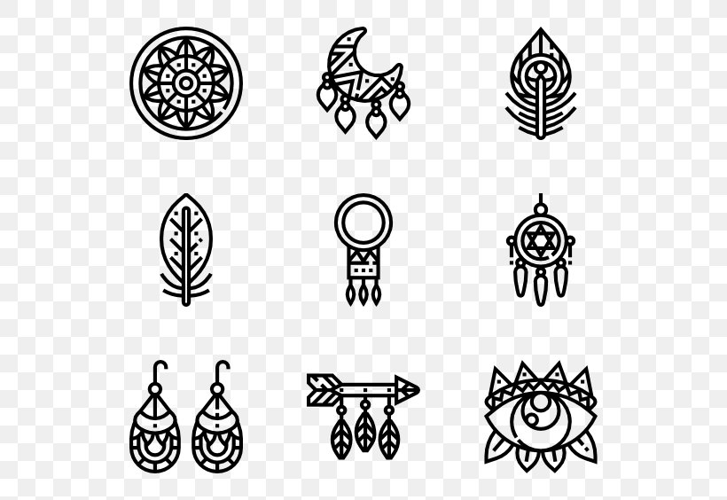 Boho-chic Ornament, PNG, 600x564px, Bohochic, American Frontier, Black, Black And White, Christmas Download Free