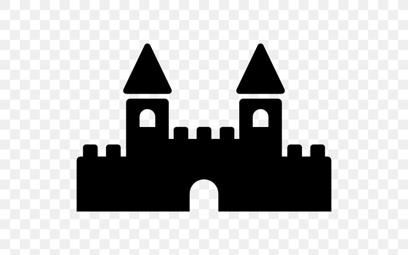 Castle Building, PNG, 512x512px, Castle, Black And White, Brand, Building, Fortification Download Free