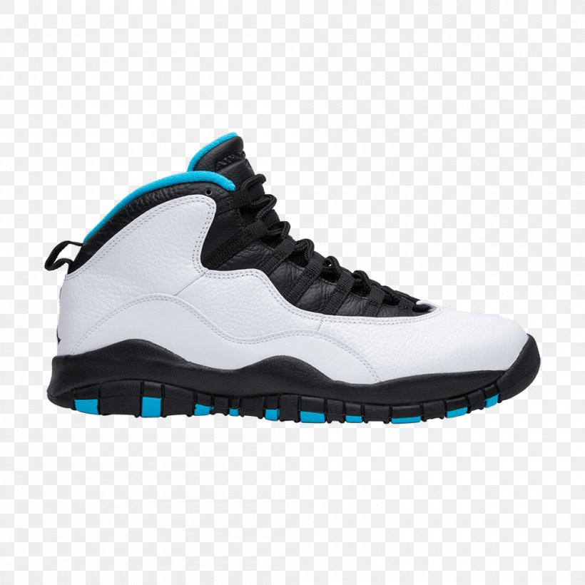Air Jordan 10 Retro Men's Shoe, PNG, 1000x1000px, Air Jordan, Aqua, Athletic Shoe, Basketball Shoe, Black Download Free