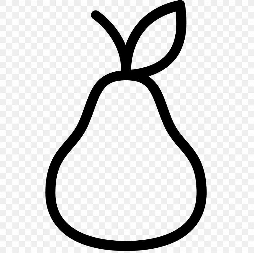 Pear Fruit Clip Art, PNG, 1600x1600px, Pear, Area, Artwork, Black, Black And White Download Free