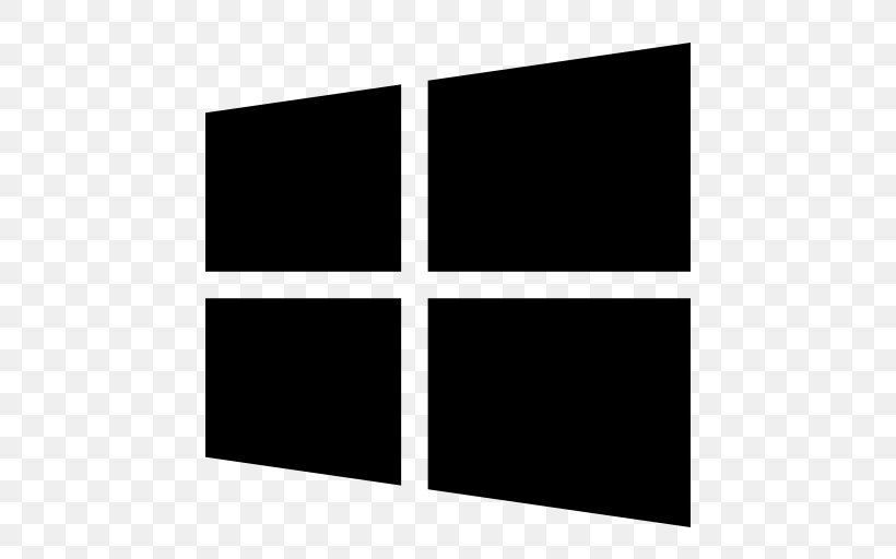 Windows 8 Microsoft, PNG, 512x512px, Windows 8, Black, Black And White, Brand, Computer Download Free