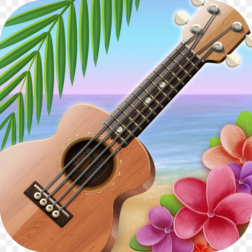 Cuatro Real Ukulele Acoustic Guitar Tiple, PNG, 1024x1024px, Watercolor, Cartoon, Flower, Frame, Heart Download Free