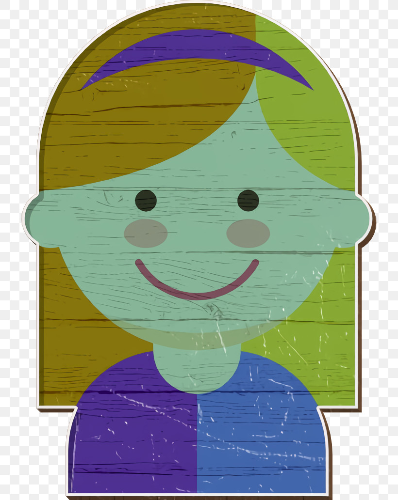 Girl Icon Kid Avatars Icon, PNG, 732x1032px, Girl Icon, Cartoon, Geometry, Green, Line Download Free