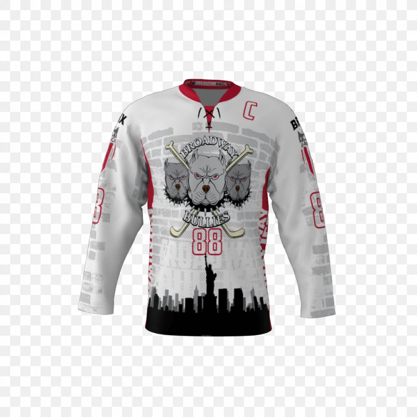Long-sleeved T-shirt Long-sleeved T-shirt Hockey Jersey, PNG, 1024x1024px, Sleeve, Brand, Broadway Theatre, Clothing, Dyesublimation Printer Download Free