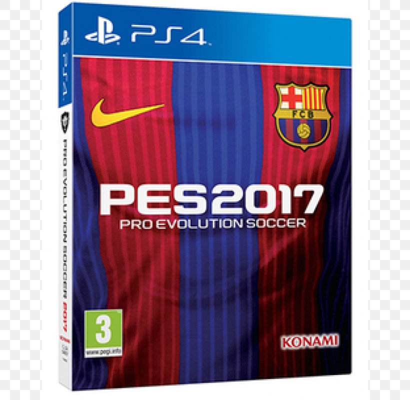 Pro Evolution Soccer 2017 Pro Evolution Soccer 2018 Pro Evolution Soccer 2019 FC Barcelona PlayStation 4, PNG, 800x800px, Pro Evolution Soccer 2017, Brand, Fc Barcelona, Game, Konami Download Free