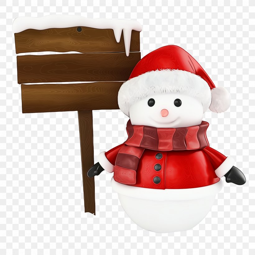 Santa Claus, PNG, 2000x2000px, Watercolor, Christmas, Fictional Character, Figurine, Paint Download Free