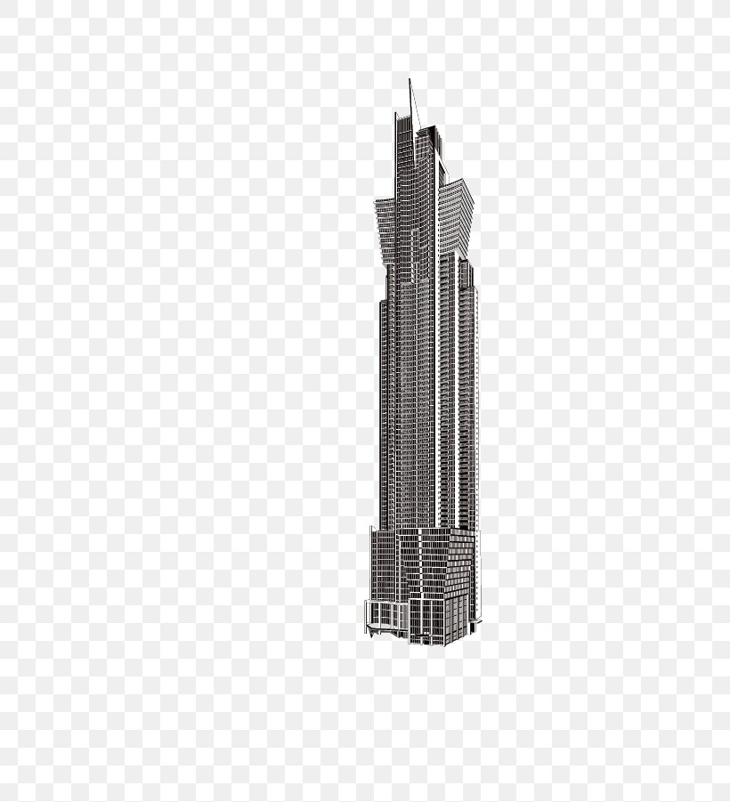 Skyscraper High-rise Building, PNG, 469x901px, Skyscraper, Black And White, Building, Highrise Building, Monochrome Download Free