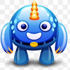 Cute Big Head Monster - ICO Monster Icon PNG
