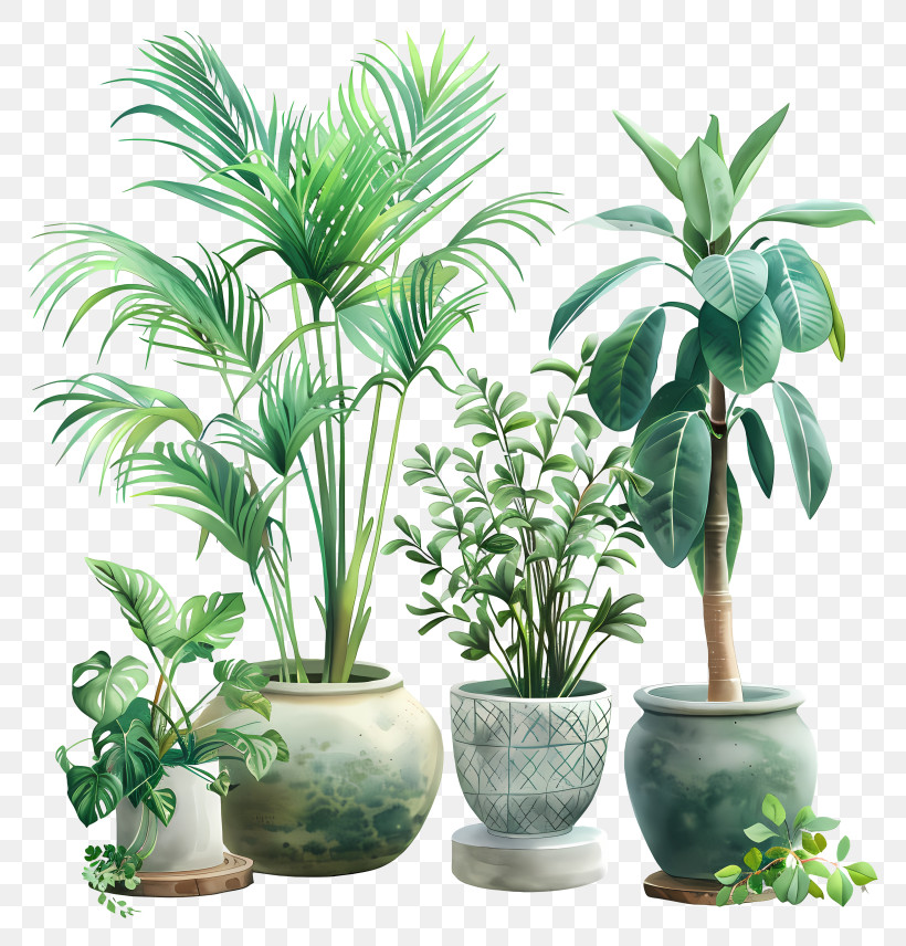 Plant Nursery - Assorted Potted Plants For Indoor Gardening PNG