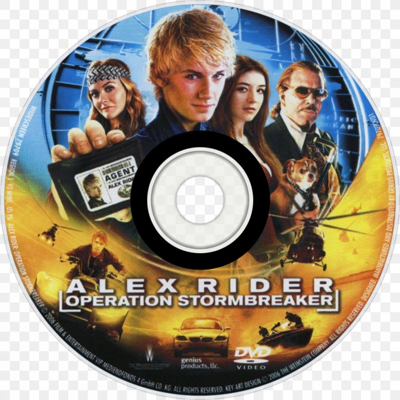 Stormbreaker Anthony Horowitz Alex Rider YouTube Film, PNG, 1000x1000px, Stormbreaker, Alex Rider, Anthony Horowitz, Compact Disc, Dvd Download Free