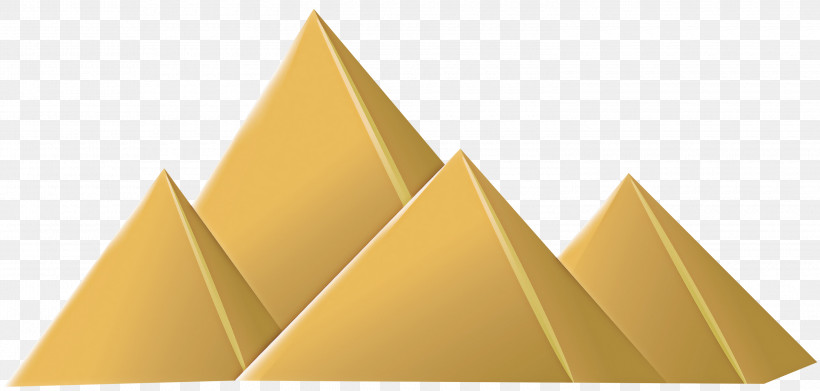 Yellow Cone Pyramid Triangle Paper Product, PNG, 3000x1434px, Yellow, Cone, Construction Paper, Paper, Paper Product Download Free