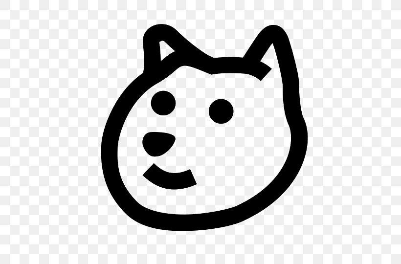 Doge Weather Clip Art, PNG, 540x540px, Doge, Black, Black And White, Computer Font, Dog Download Free