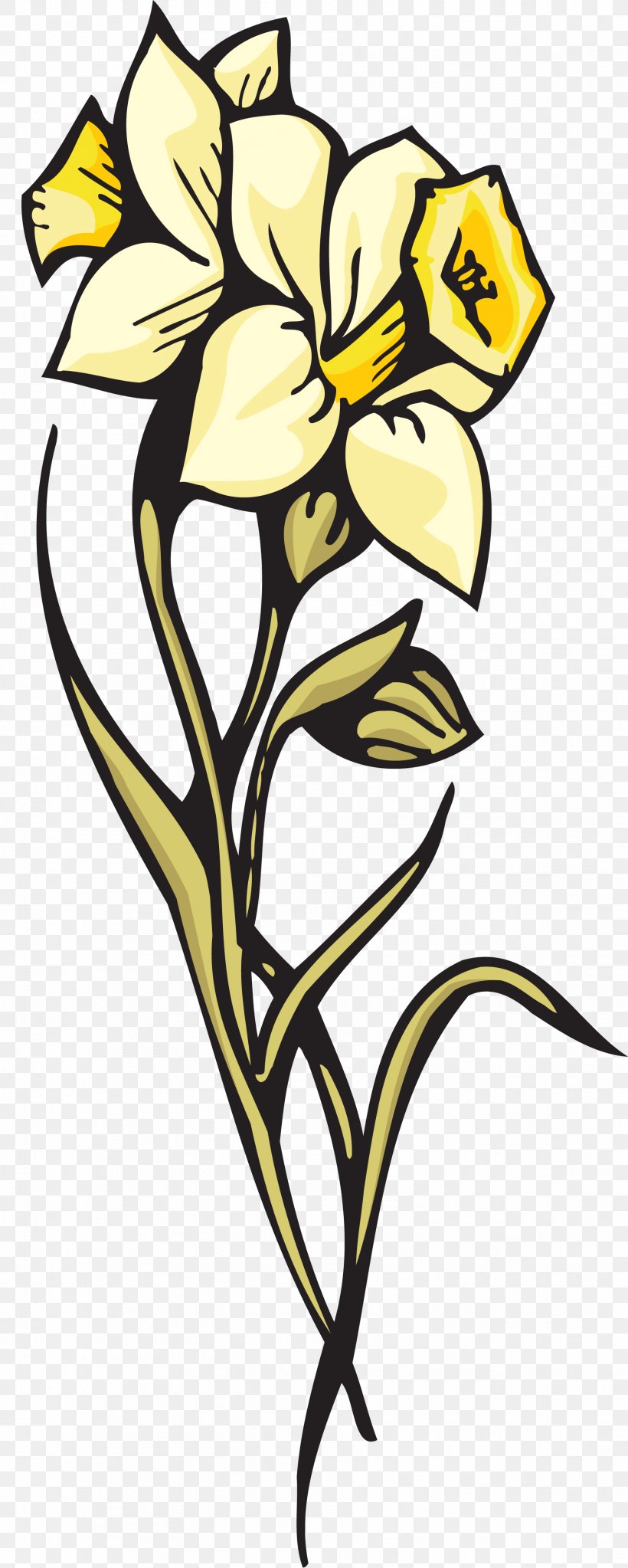 Floral Design Cut Flowers Tulip, PNG, 1812x4522px, Floral Design, Art, Artwork, Black And White, Cut Flowers Download Free