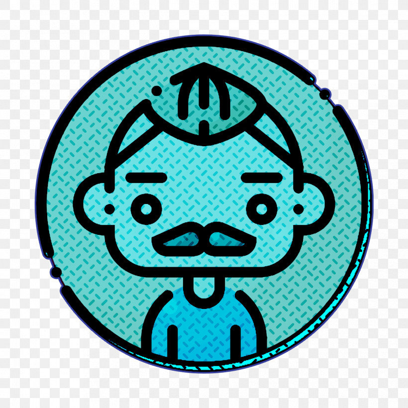 Man Icon Avatars Icon Young Icon, PNG, 1244x1244px, Man Icon, Aqua, Avatars Icon, Sticker, Turquoise Download Free