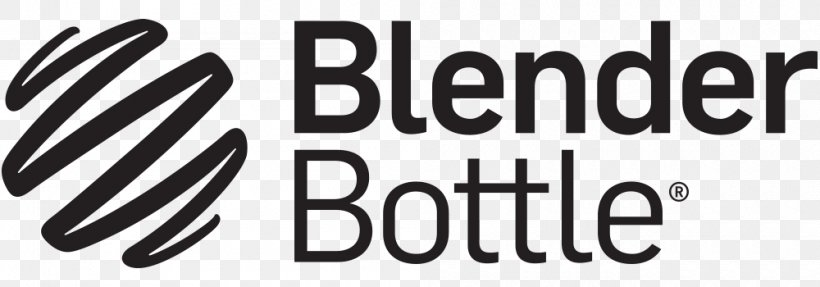 Blender Bottle Classic Shaker Bottle BlenderBottle Classic With Loop, PNG, 1000x350px, Logo, Aqua, Black, Black And White, Bodybuilding Supplement Download Free