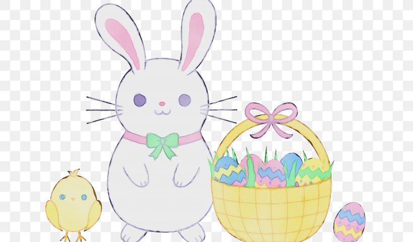 Easter Egg Cartoon, PNG, 640x480px, Watercolor, Cartoon, Domestic Rabbit, Easter, Easter Bunny Download Free