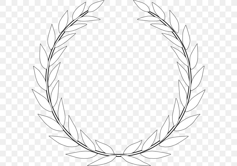 Olive Branch Olive Wreath Clip Art, PNG, 600x573px, Olive Branch, Black And White, Branch, Laurel Wreath, Line Art Download Free