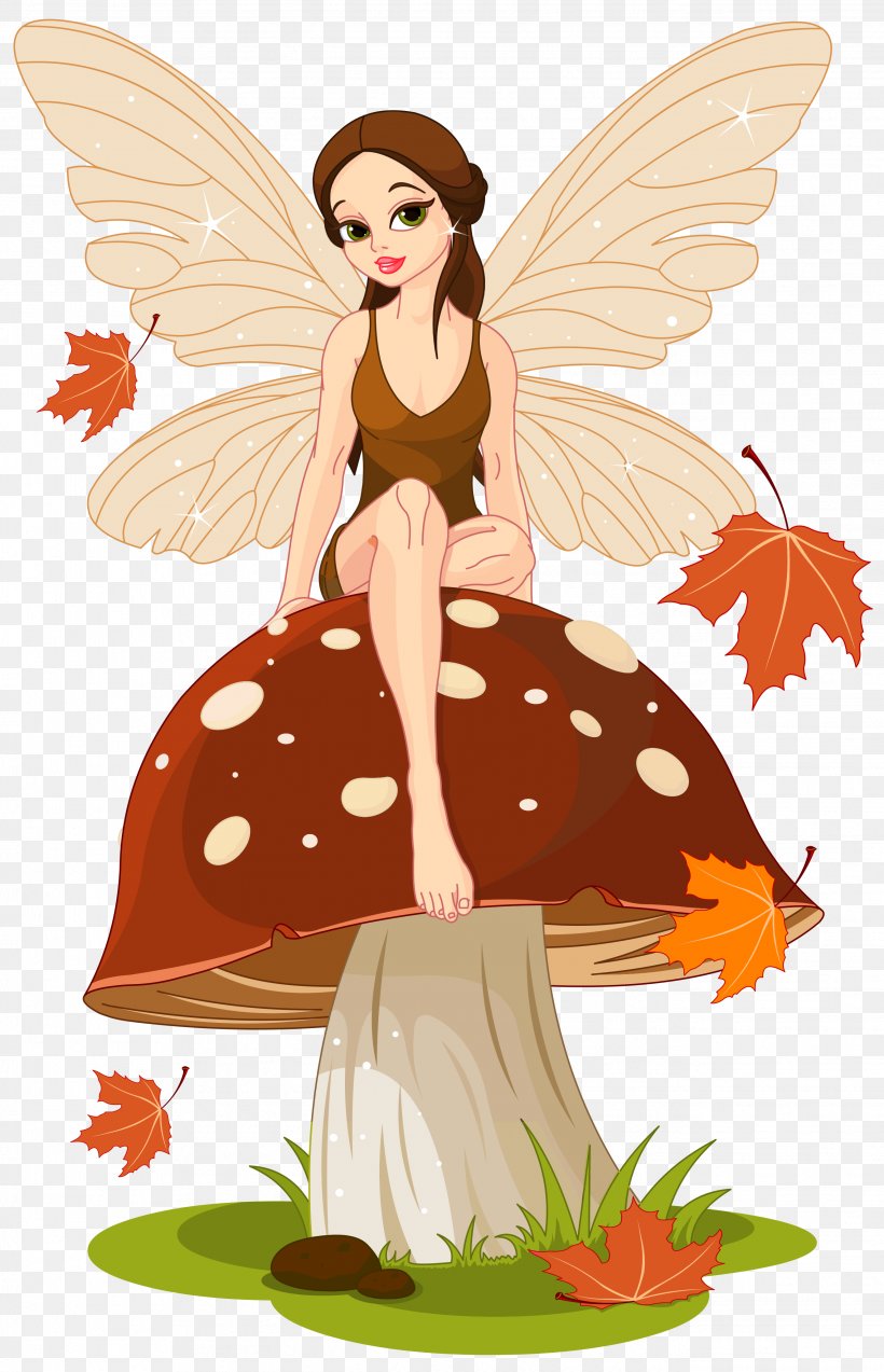 Mushroom Fairy Clip Art, PNG, 2642x4102px, Mushroom, Art, Autumn, Elf, Fairy Download Free