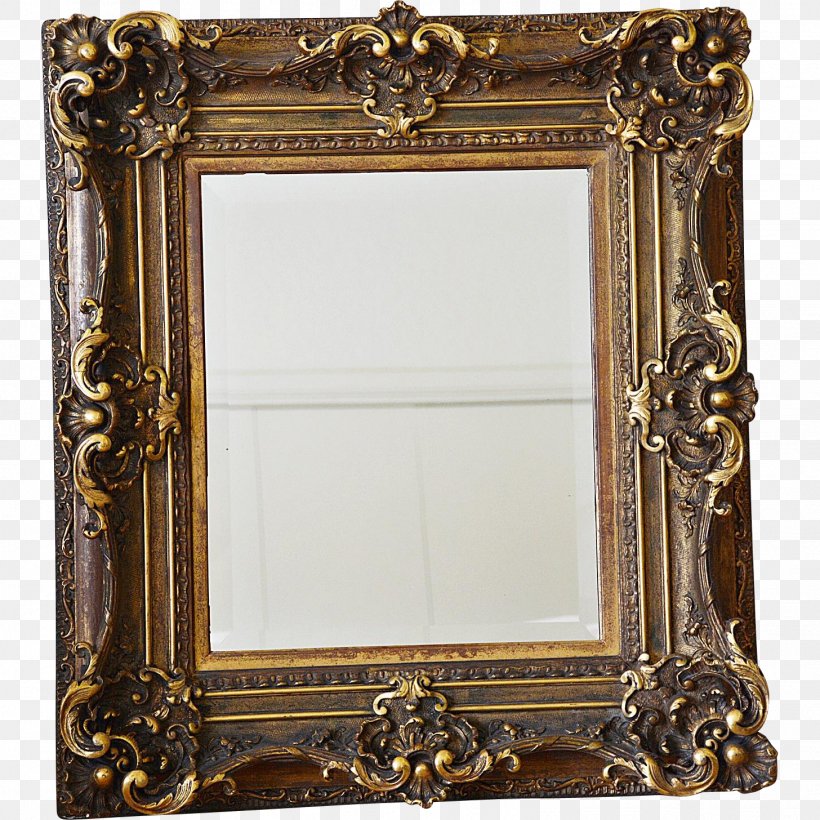 Picture Frames Mirror Brass Antique Rectangle, PNG, 1456x1456px, Picture Frames, Antique, Brass, Mirror, Picture Frame Download Free