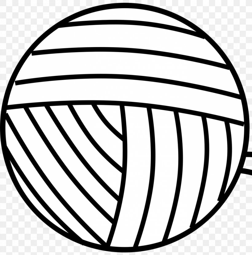 Yarn Textile Wool Clip Art, PNG, 1012x1024px, Yarn, Area, Ball, Black And White, Cartoon Download Free