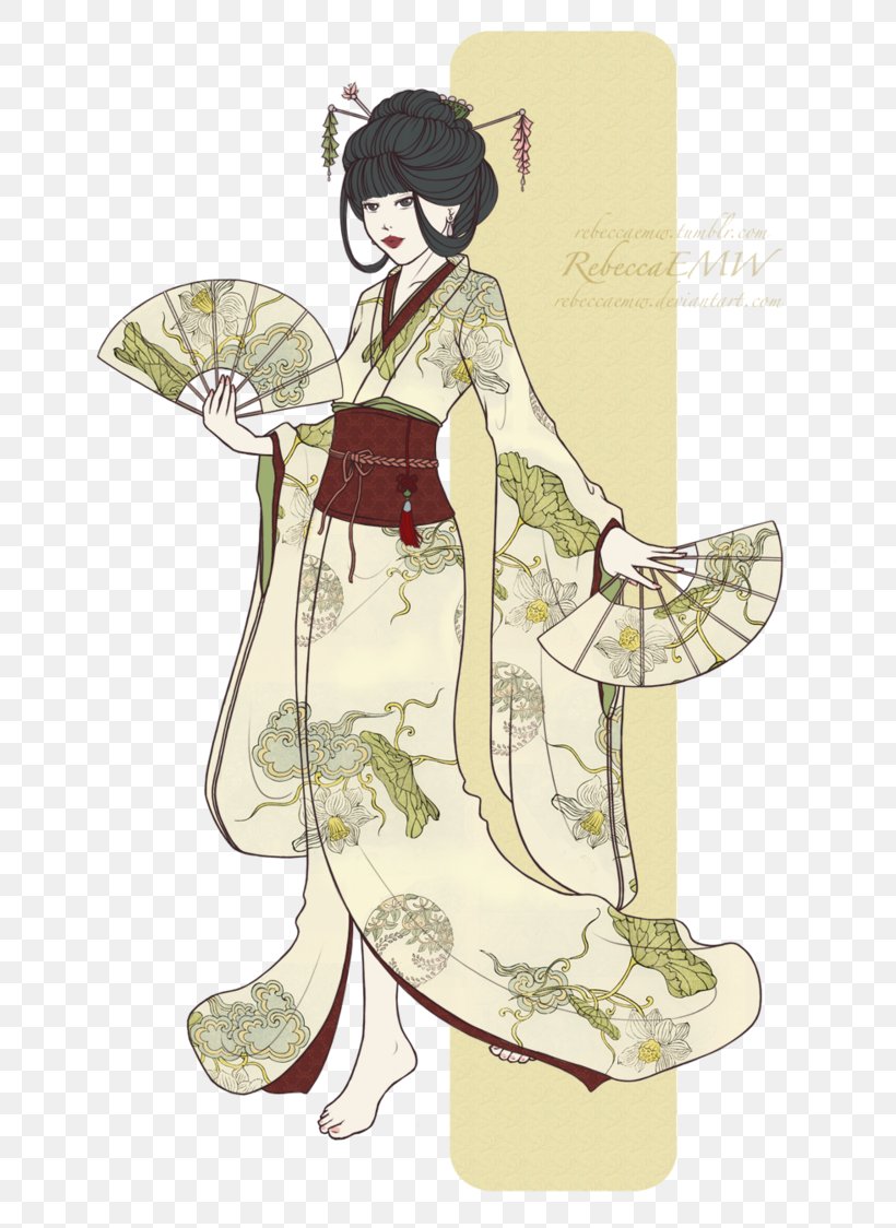 Geisha Drawing Costume Kimono, PNG, 711x1124px, Geisha, Art, Artist, Cartoon, Costume Download Free