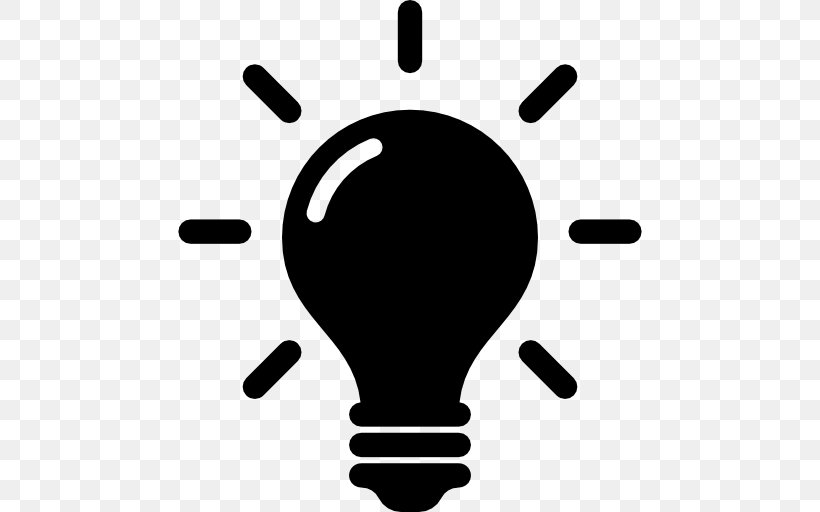 Light Symbol, PNG, 512x512px, Light, Black And White, Creativity, Incandescent Light Bulb, Menu Download Free