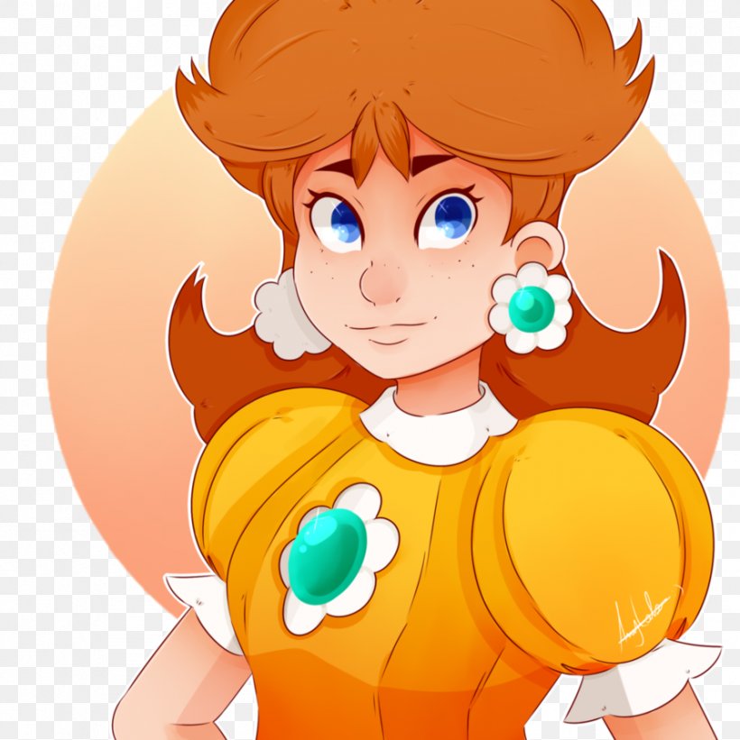 Princess Daisy Mario Tennis Nintendo, PNG, 893x895px, Watercolor, Cartoon, Flower, Frame, Heart Download Free