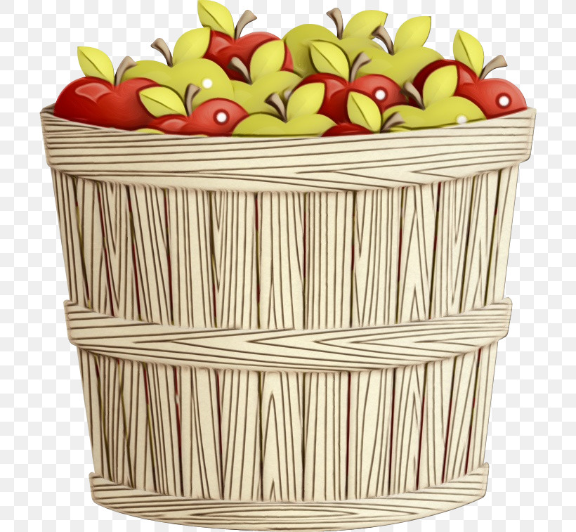 Basket, PNG, 708x757px, Watercolor, Basket, Paint, Wet Ink Download Free